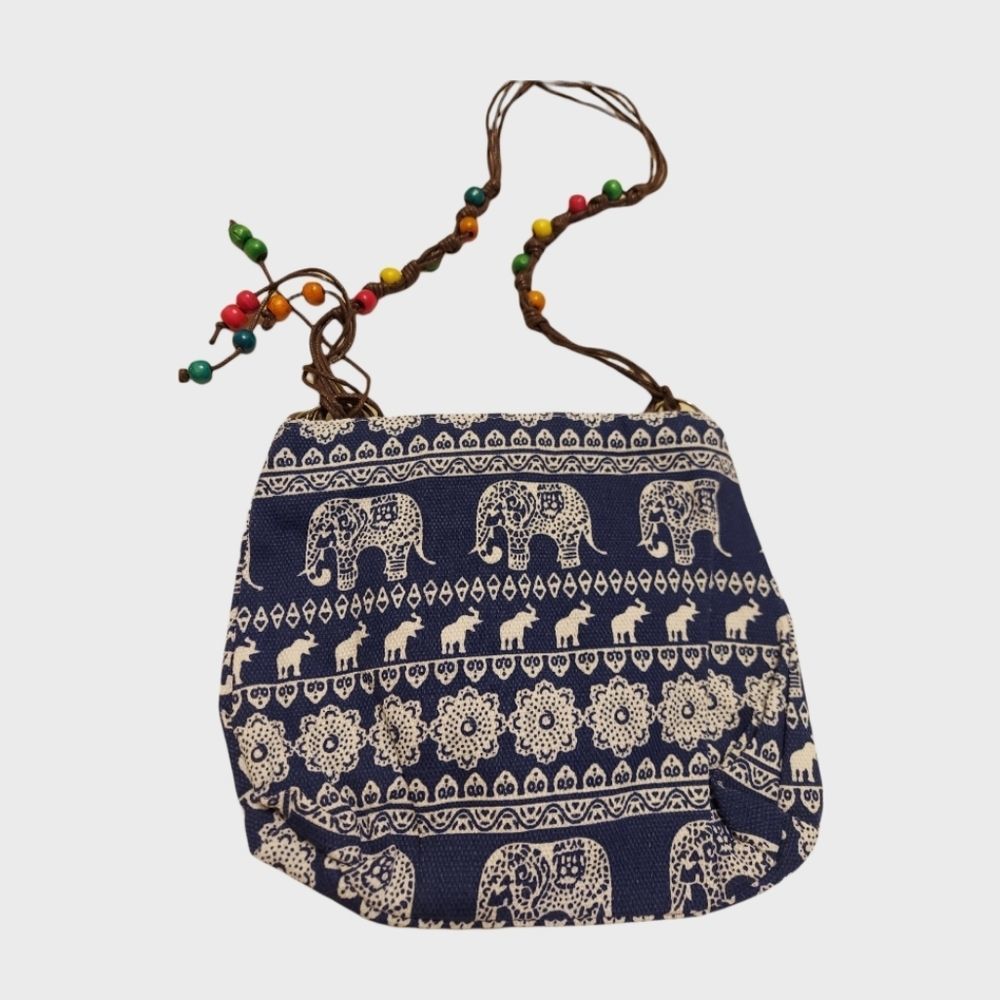 Bottari purse. New with tags. Elephant pattern. Beaded crossbody